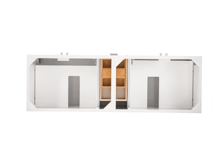Addison 72" Double Vanity Cabinet, Glossy White, view 3