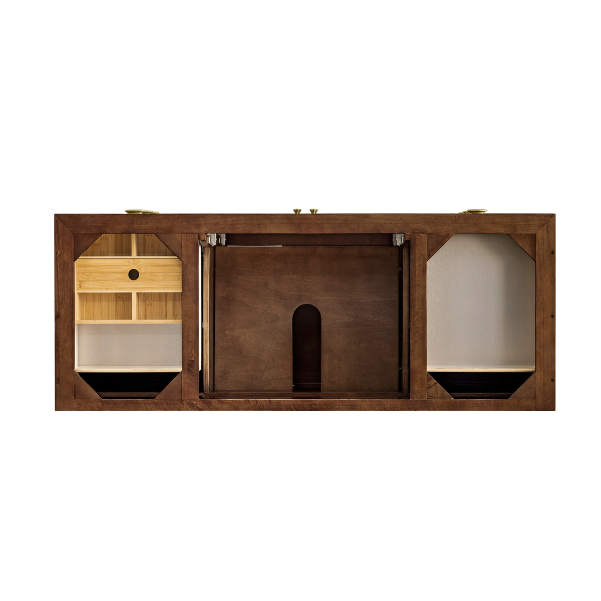 Amberly 60" Single Vanity Cabinet, Mid-Century Walnut, view 3