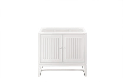 Renovate for Less Atlanta Athens 36" Single Vanity Cabinet, Glossy White