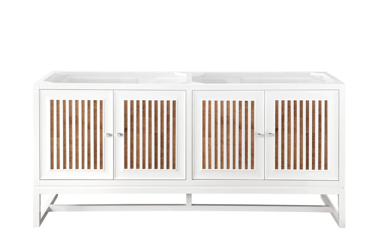 Renovate for Less Atlanta Athens 72" Double Vanity Cabinet, Glossy White, view 2