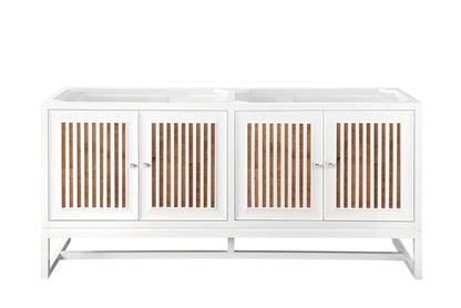 Renovate for Less Atlanta Athens 72" Double Vanity Cabinet, Glossy White, view 2