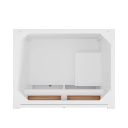 Renovate for Less Atlanta Bellshire 30" Single Vanity Cabinet, Bright White, view 2