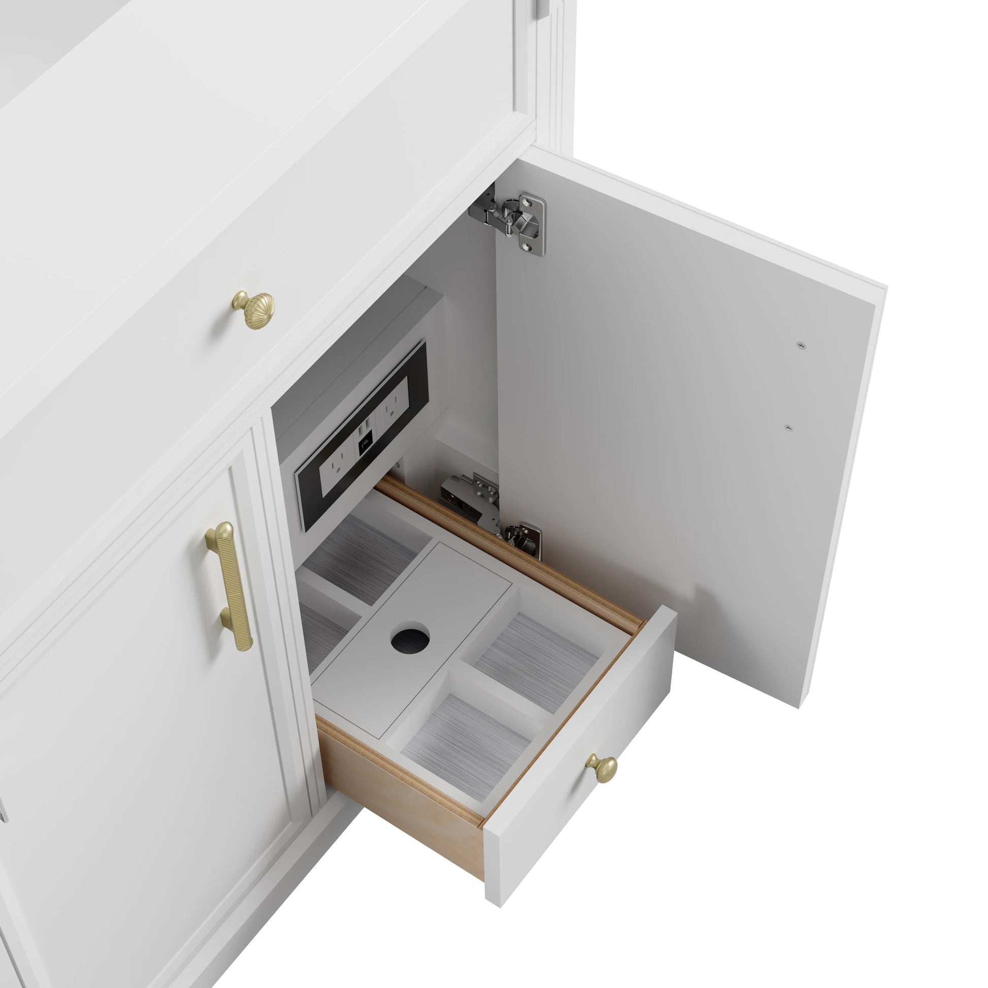 Renovate for Less Atlanta Bellshire 30" Single Vanity Cabinet, Bright White, view 8