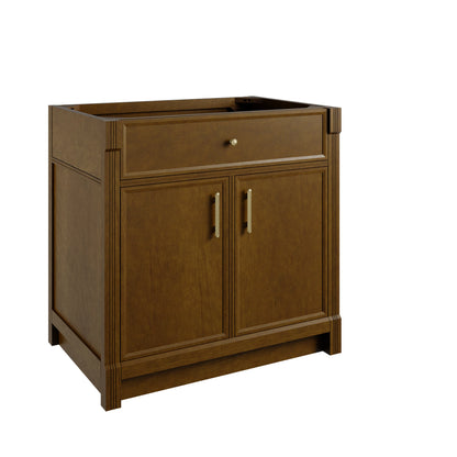 Renovate for Less Atlanta Bellshire 36" Single Vanity Cabinet, Honey Oak