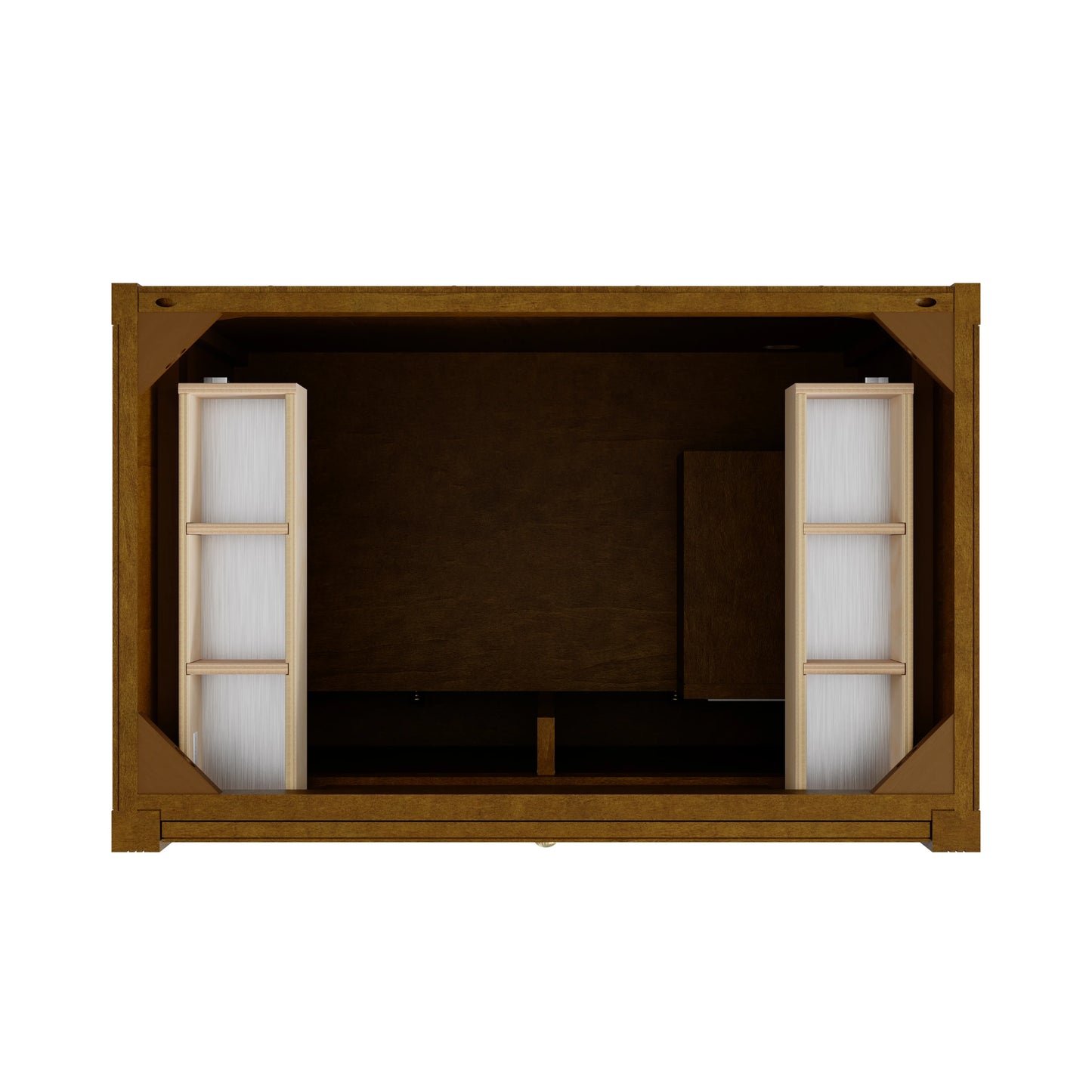 Renovate for Less Atlanta Bellshire 36" Single Vanity Cabinet, Honey Oak, view 2