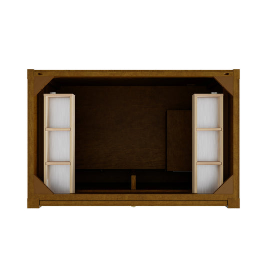 Renovate for Less Atlanta Bellshire 36" Single Vanity Cabinet, Honey Oak, view 2