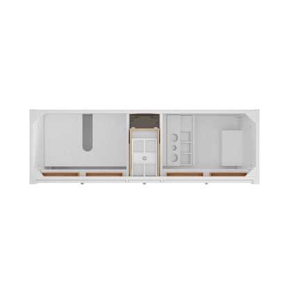 Renovate for Less Atlanta Bellshire 72" Double Vanity Cabinet, Bright White, view 2