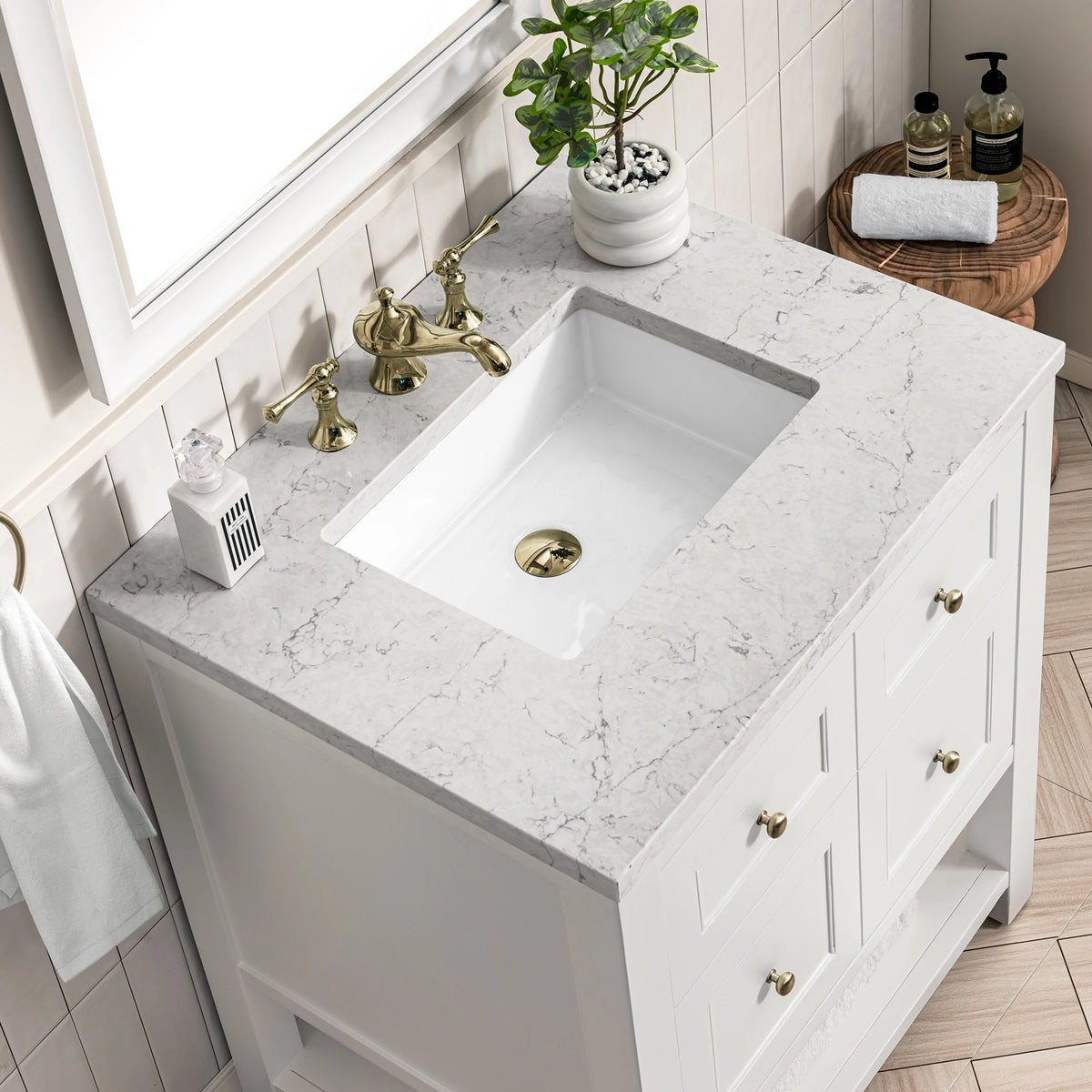 Breckenridge 30" Single Vanity Cabinet, Bright White, view 3