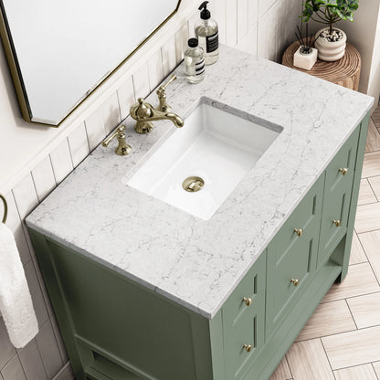 Breckenridge 36" Single Vanity Cabinet, Smokey Celadon, view 5