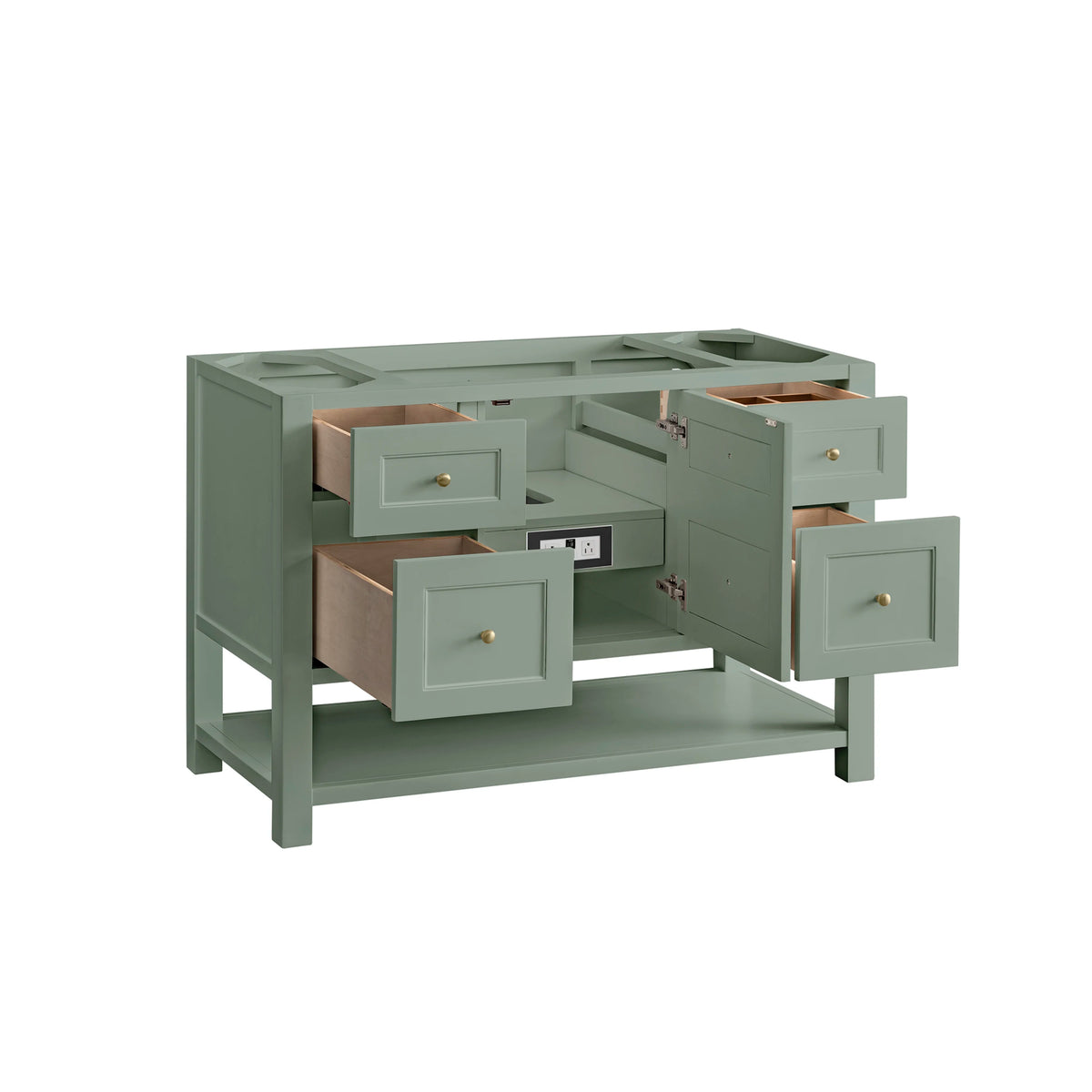 Breckenridge 48" Single Vanity Cabinet, Smokey Celadon, view 3