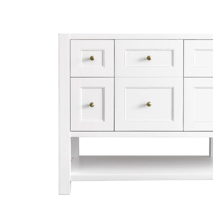 Breckenridge 72" Double Vanity Base Only, Bright White, view 11