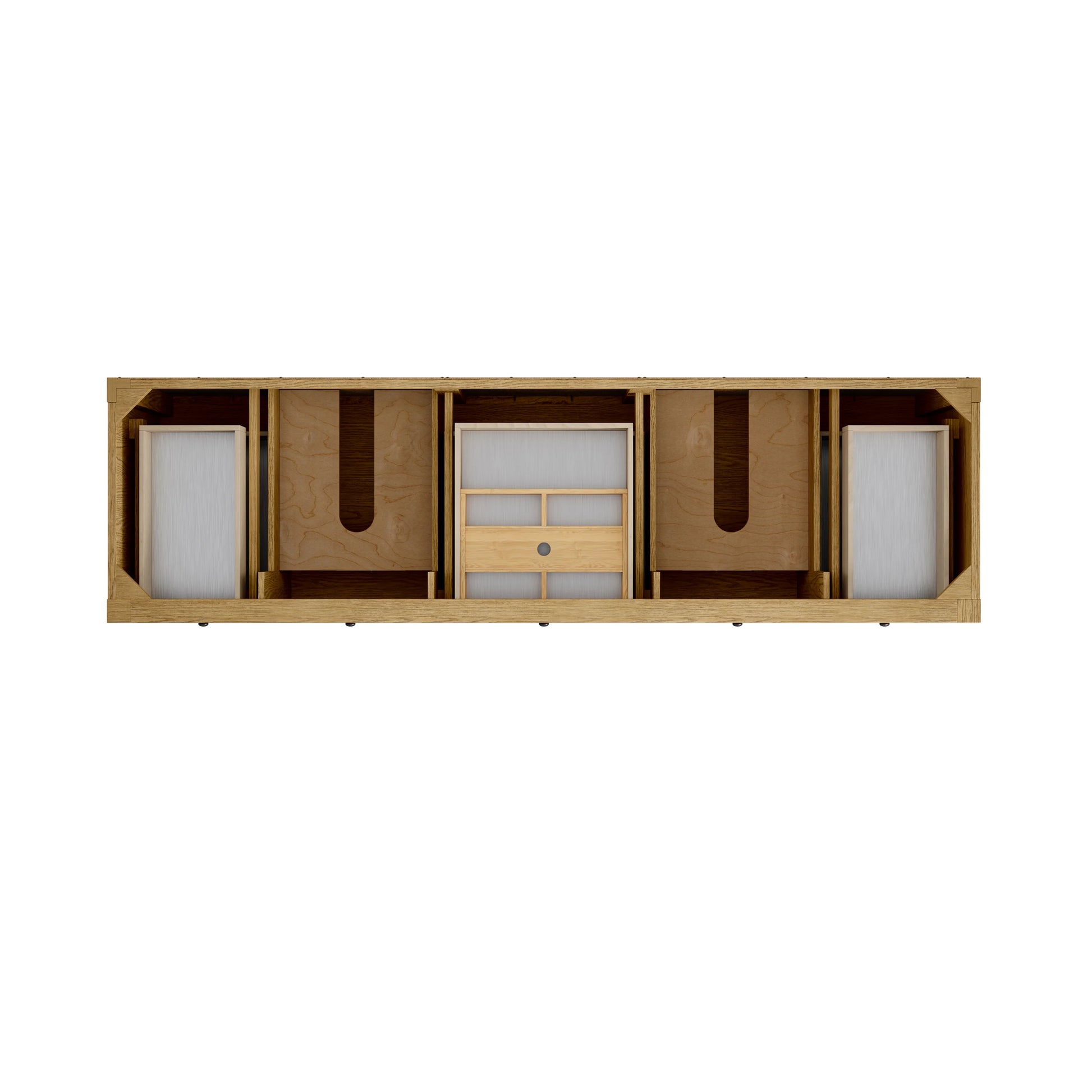 Renovate for Less Atlanta Breckenridge 84" Double Vanity Cabinet, Light Natural Oak, view 2