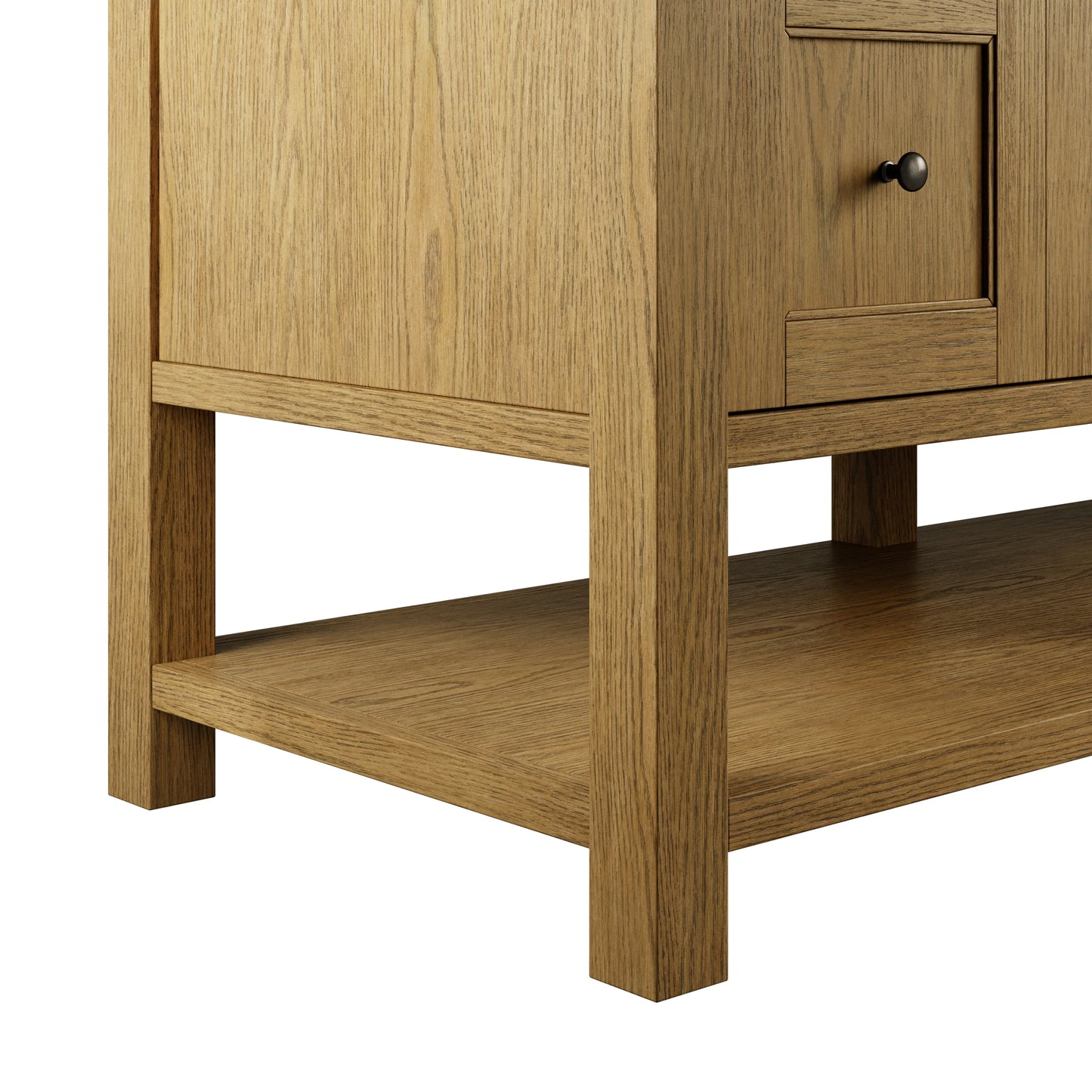 Renovate for Less Atlanta Breckenridge 84" Double Vanity Cabinet, Light Natural Oak, view 6