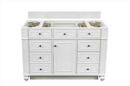 Bristol 48" Single Vanity Cabinet, Bright White