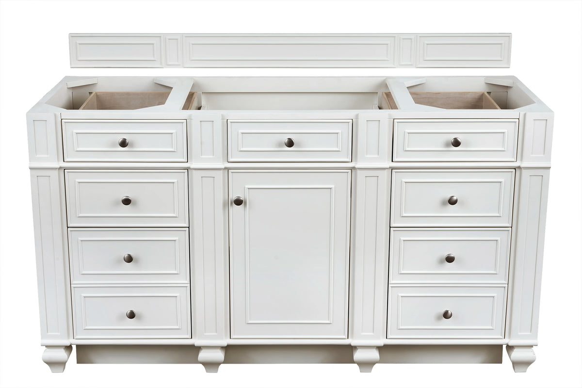 Bristol 60" Single Vanity Cabinet, Bright White