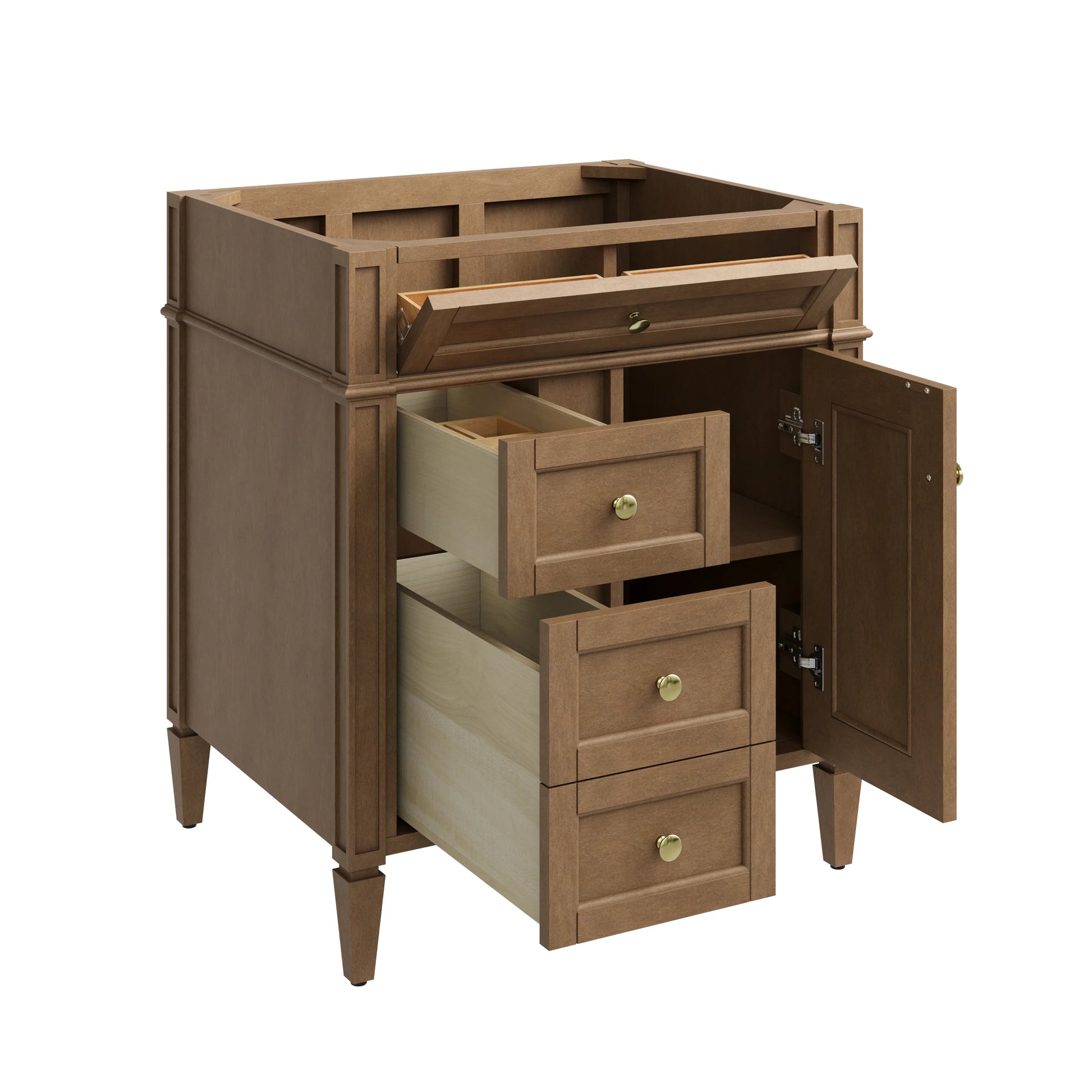 Renovate for Less Atlanta Brittany 30" Single Vanity Cabinet, Pecan, view 4