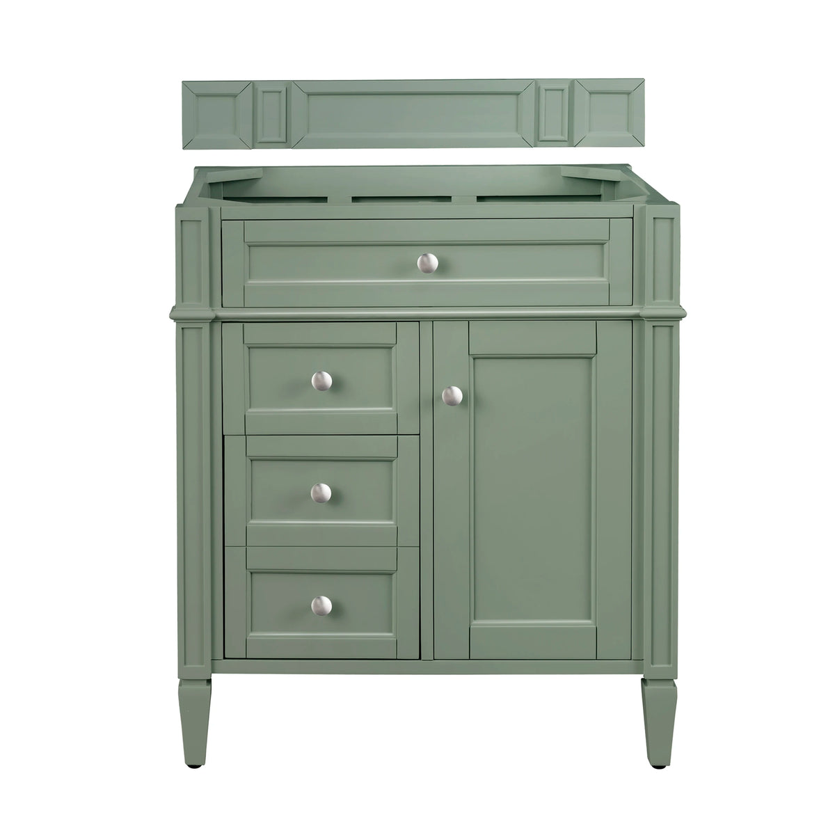 Brittany 30" Single Vanity Cabinet, Smokey Celadon