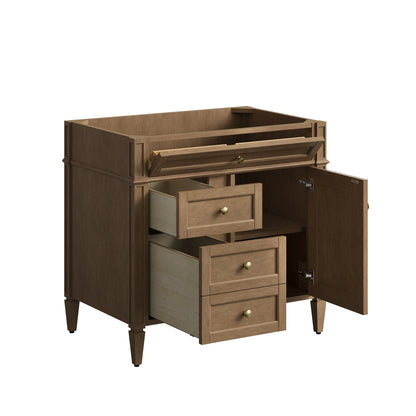 Renovate for Less Atlanta Brittany 36" Single Vanity Cabinet, Pecan, view 2
