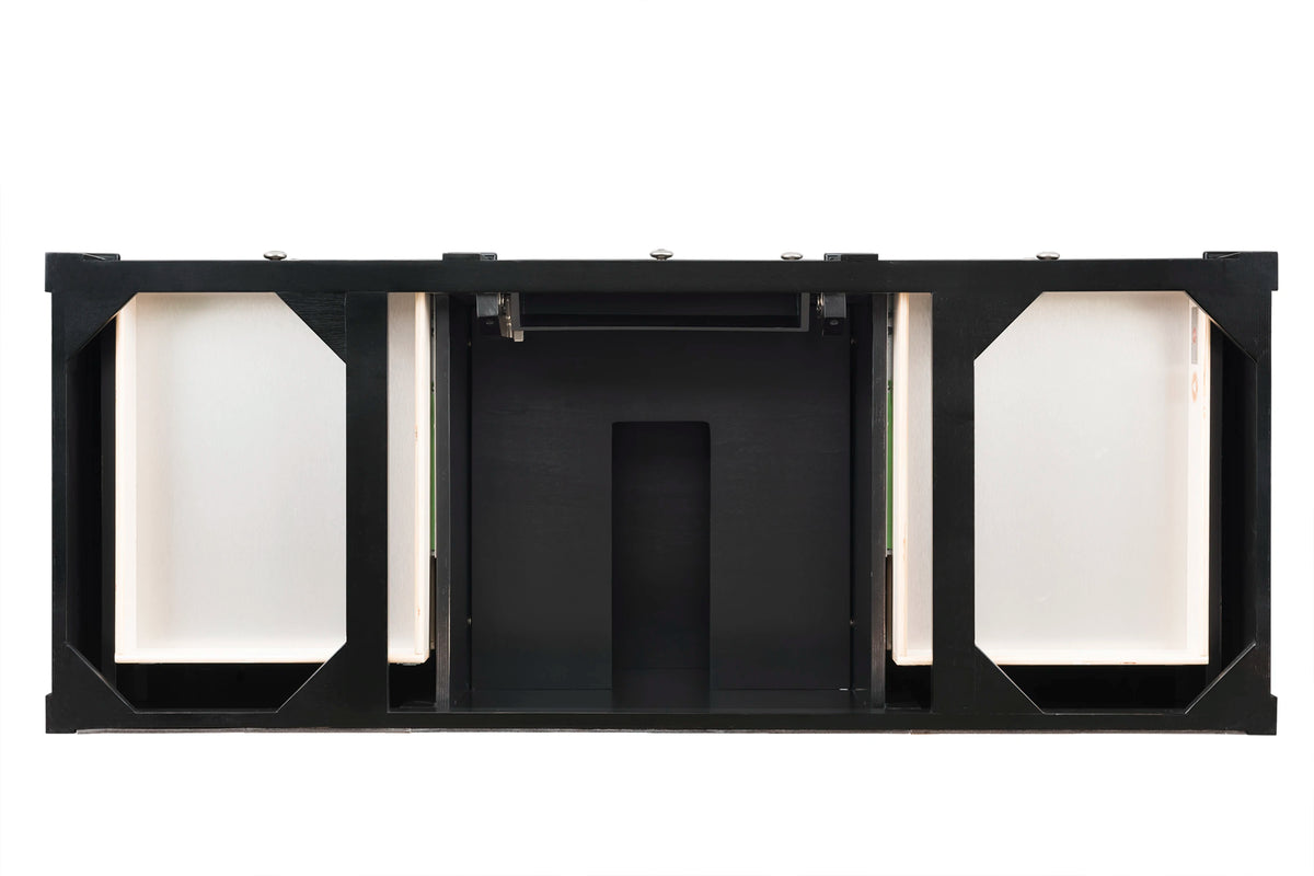 Brittany 60" Single Vanity Cabinet, Black Onyx, view 2