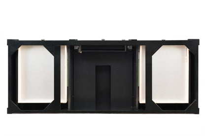 Brittany 60" Single Vanity Cabinet, Black Onyx, view 2