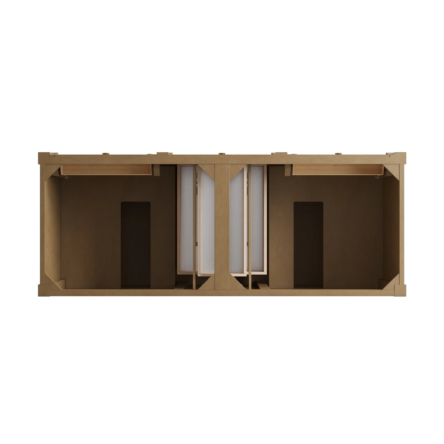 Renovate for Less Atlanta Brittany 60" Double Vanity Cabinet, Pecan, view 2