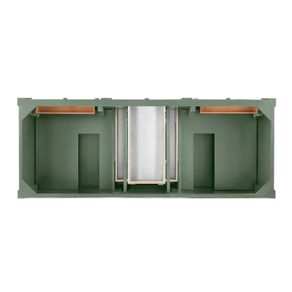 Brittany 60" Double Vanity Cabinet, Smokey Celadon, view 2