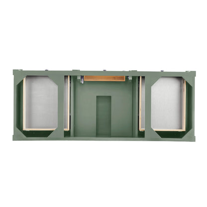Brittany 60" Single Vanity Cabinet, Smokey Celadon, view 2