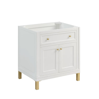 Chicago 30" Single Vanity, Glossy White