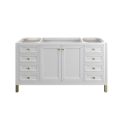 Chicago 60" Single Vanity, Glossy White, view 4