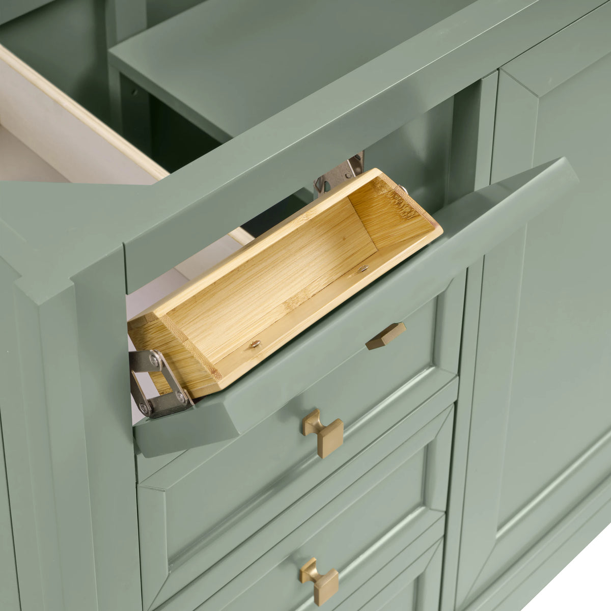 Chicago 60" Double Vanity, Smokey Celadon, view 14
