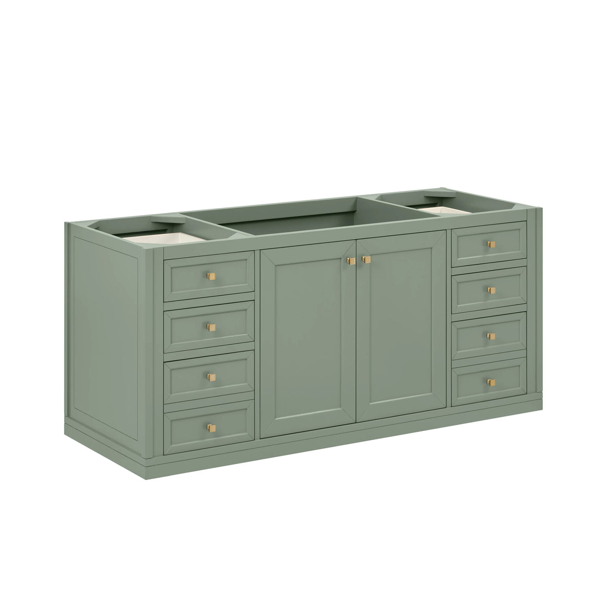 Chicago 60" Single Vanity, Smokey Celadon, view 2
