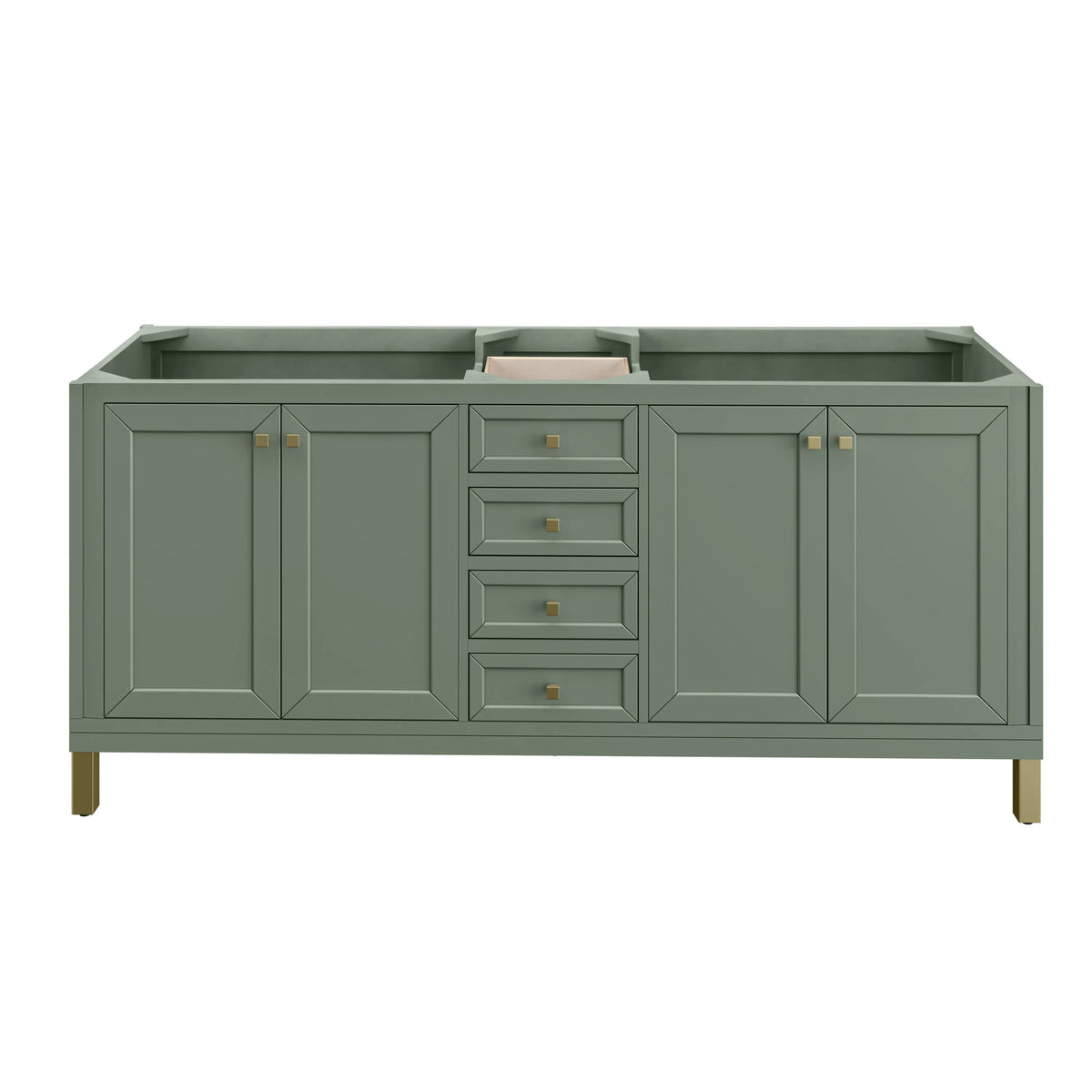 Chicago 72" Double Vanity, Smokey Celadon, view 4