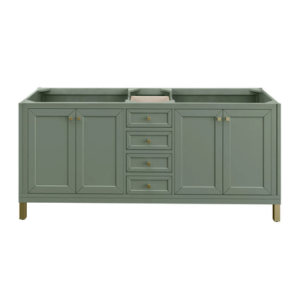 Chicago 72" Double Vanity, Smokey Celadon, view 4
