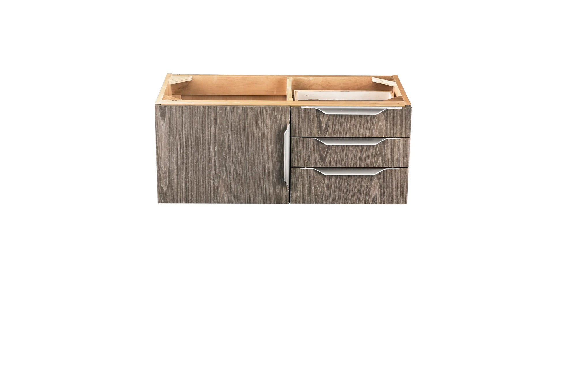 Renovate for Less Atlanta Columbia 36" Single Vanity Cabinet, Ash Gray, No Hardware