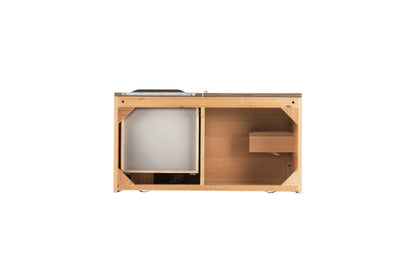 Renovate for Less Atlanta Columbia 36" Single Vanity Cabinet, Ash Gray, No Hardware, view 2