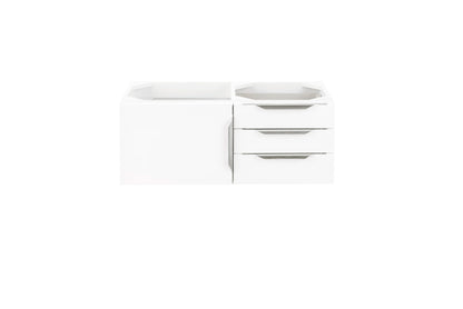 Renovate for Less Atlanta Columbia 36" Single Vanity Cabinet, Glossy White, No Hardware