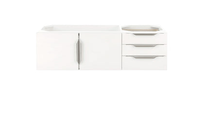 Renovate for Less Atlanta Columbia 48" Single Vanity Cabinet, Glossy White, No Hardware