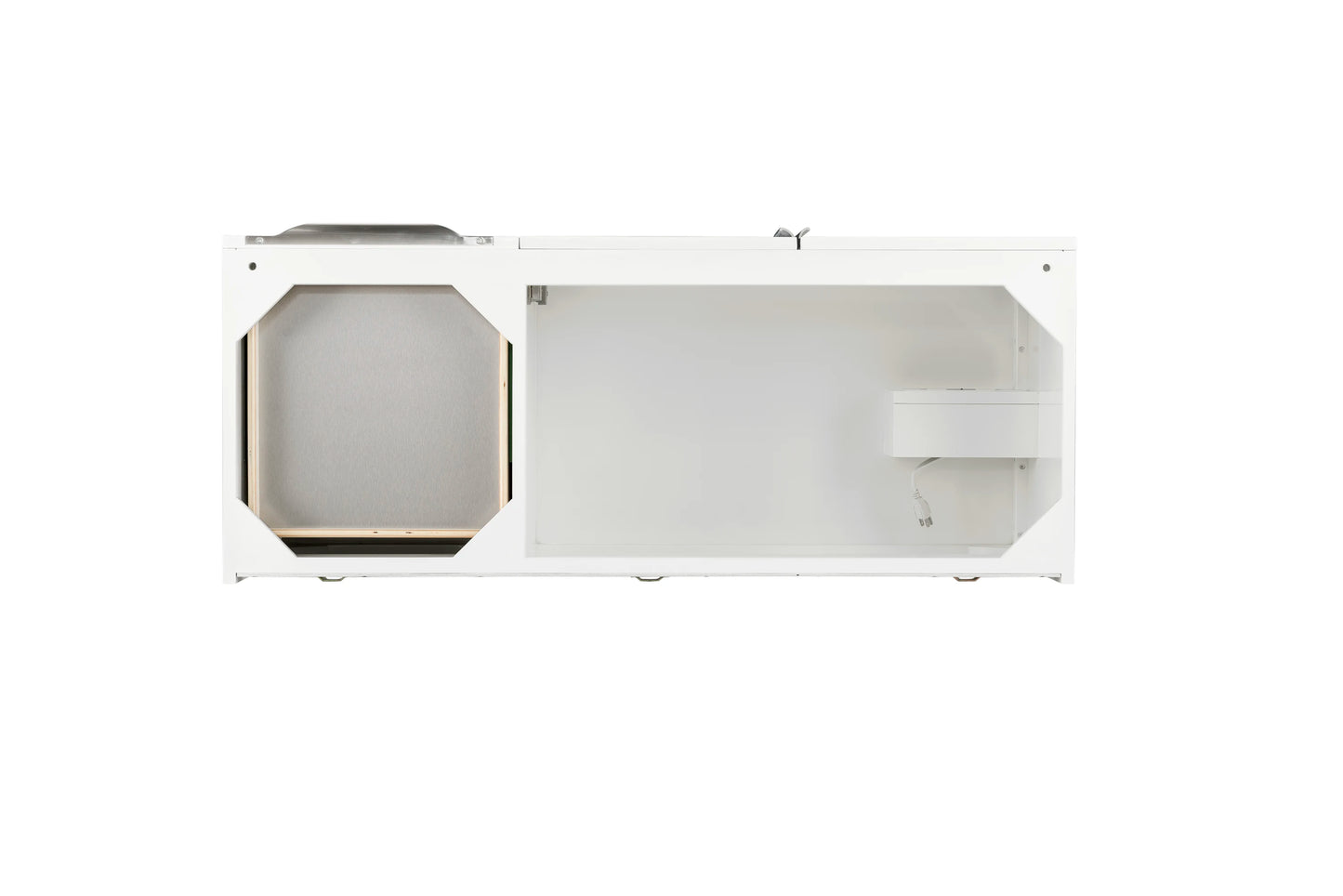 Renovate for Less Atlanta Columbia 48" Single Vanity Cabinet, Glossy White, No Hardware, view 2