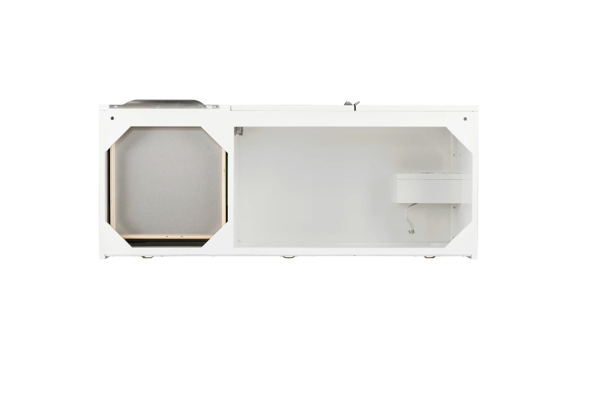 Renovate for Less Atlanta Columbia 48" Single Vanity Cabinet, Glossy White, No Hardware, view 2