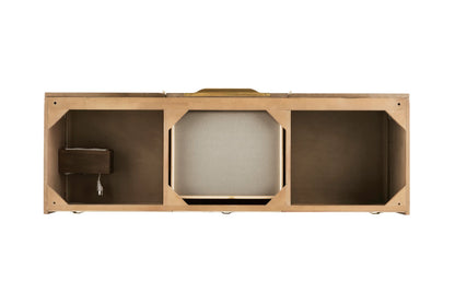 Renovate for Less Atlanta Columbia 59" Double Vanity Cabinet, Latte Oak, Radiant Gold, view 2