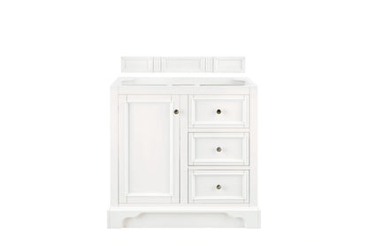 De Soto 36" Single Vanity Cabinet, Bright White