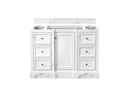 De Soto 48" Single Vanity Cabinet, Bright White