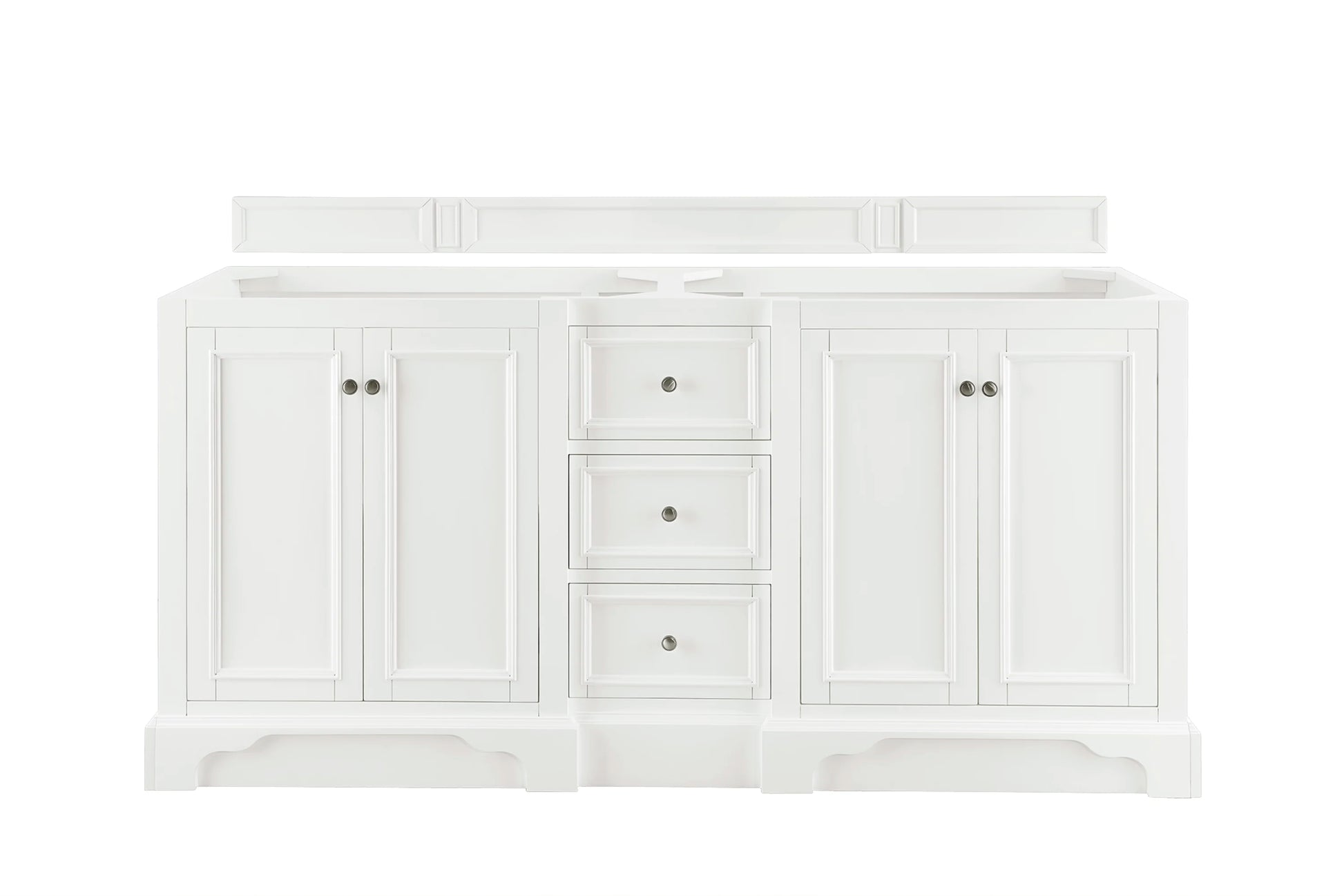 Renovate for Less Atlanta De Soto 72" Double Vanity Cabinet, Bright White