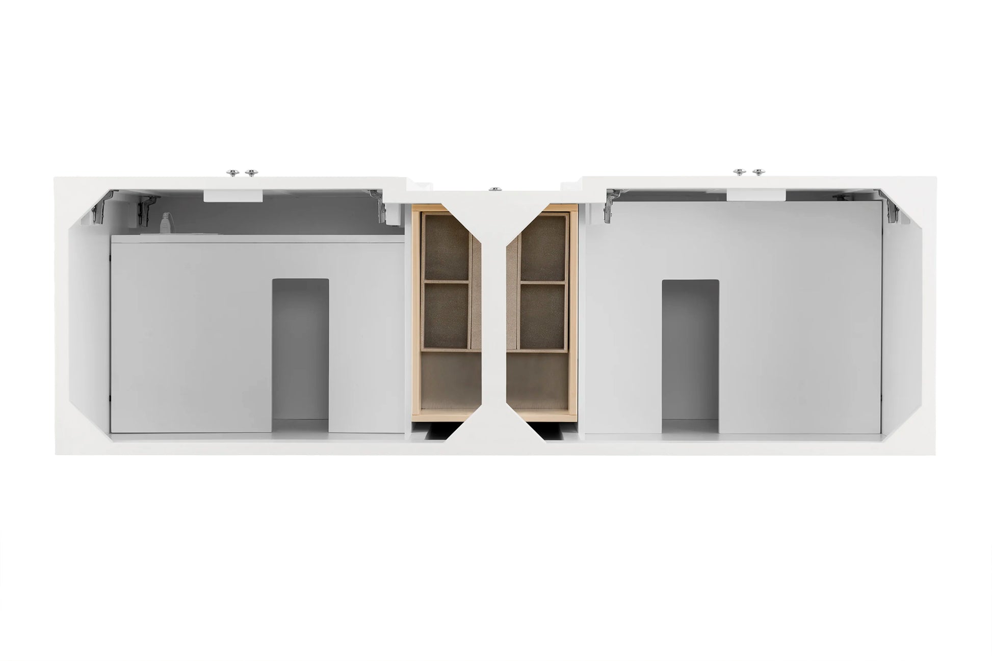 Renovate for Less Atlanta De Soto 72" Double Vanity Cabinet, Bright White, view 2