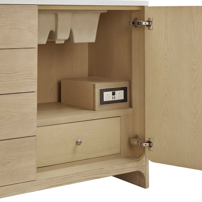 Gracyn 72" Double Vanity, Coastal Driftwood, view 8