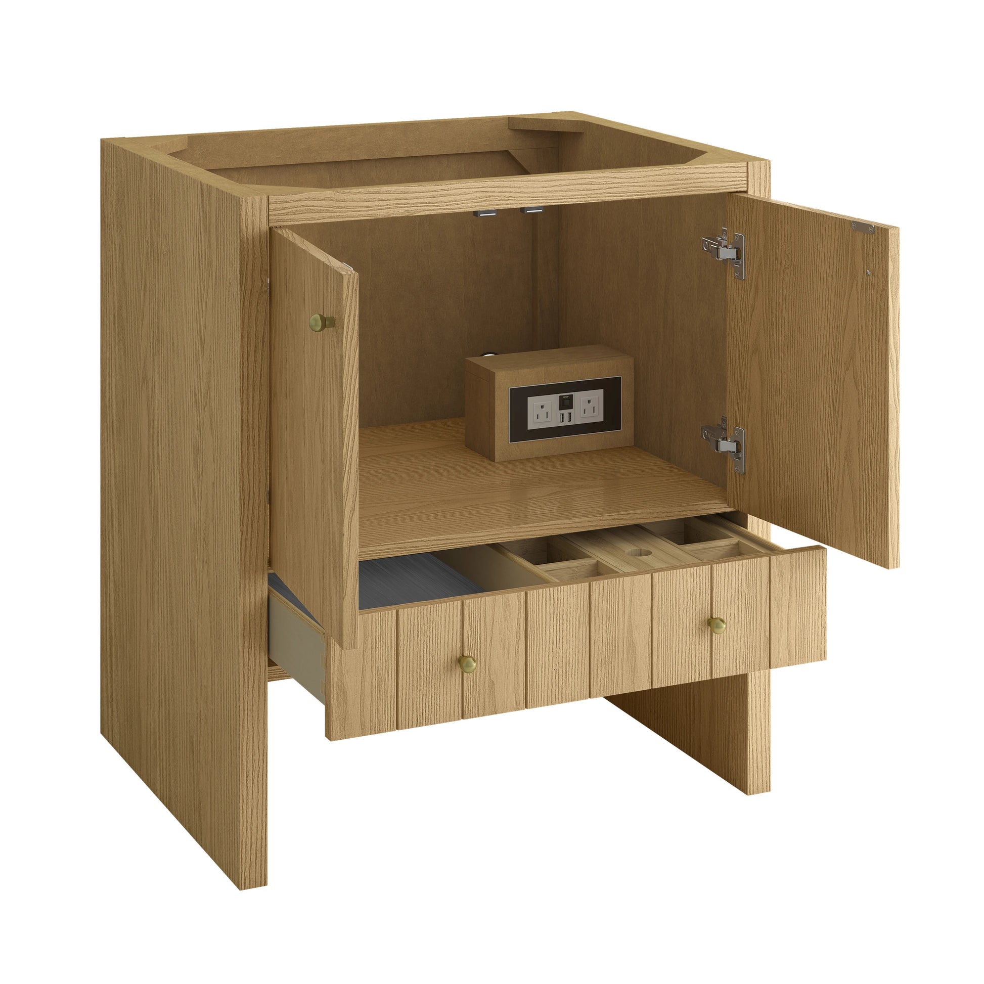 Renovate for Less Atlanta Hudson 30" Single Vanity Cabinet, Light Natural Oak, view 4