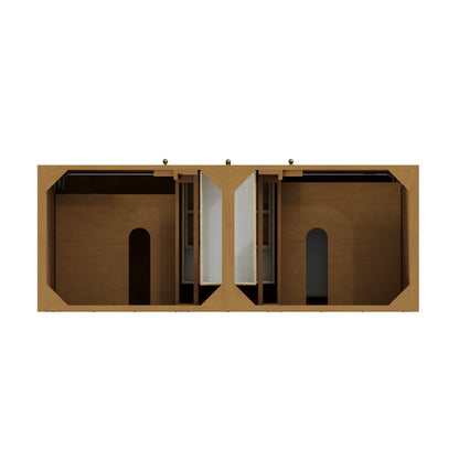 Renovate for Less Atlanta Hudson 60" Double Vanity Cabinet, Honey Oak, view 2
