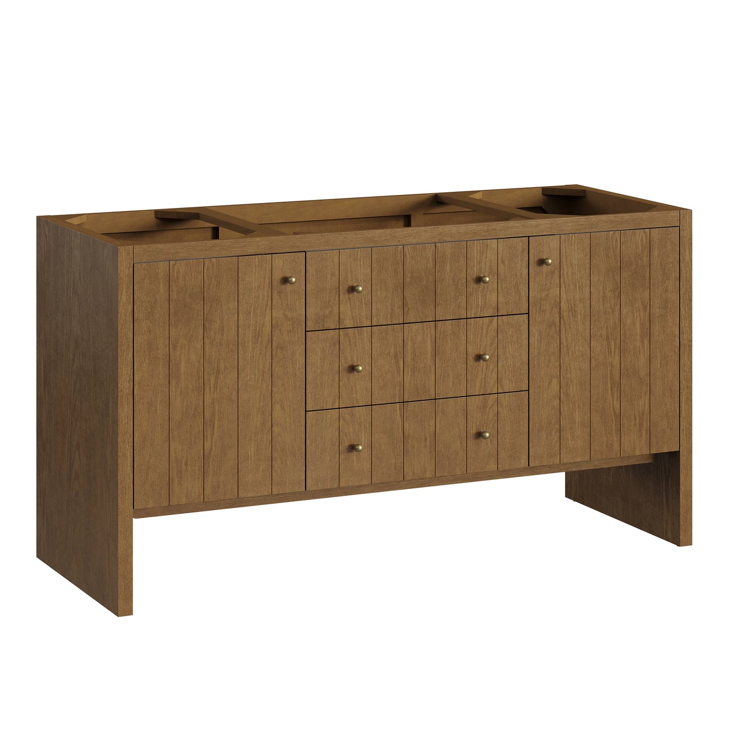 Renovate for Less Atlanta Hudson 60" Single Vanity Cabinet, Honey Oak