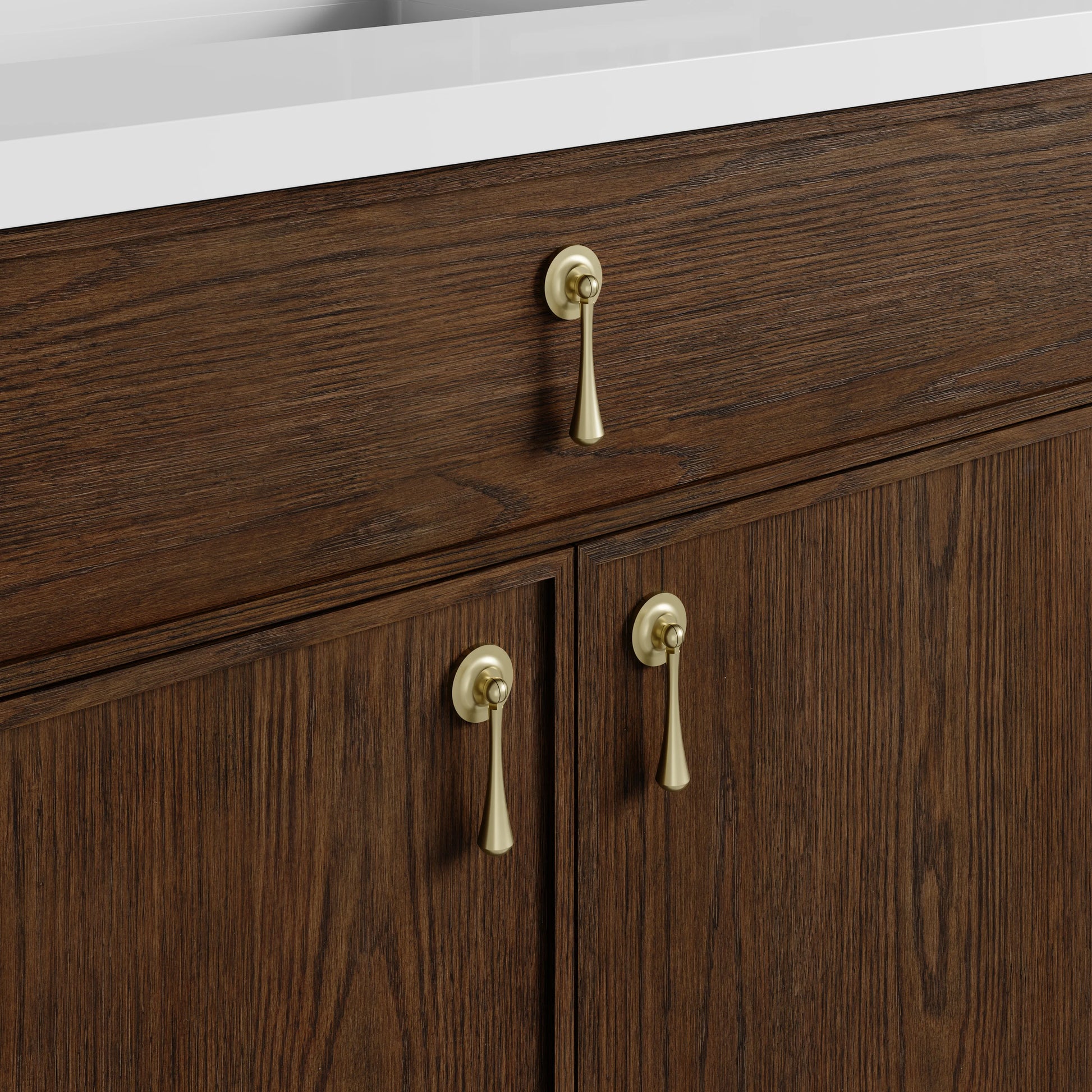 Renovate for Less Atlanta Kinnsden 36" Single Vanity Cabinet, Sable Oak, view 5