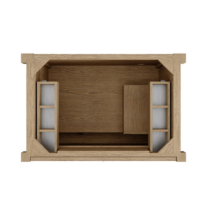 Renovate for Less Atlanta Kinnsden 36" Single Vanity Cabinet, Weathered Oak, view 2